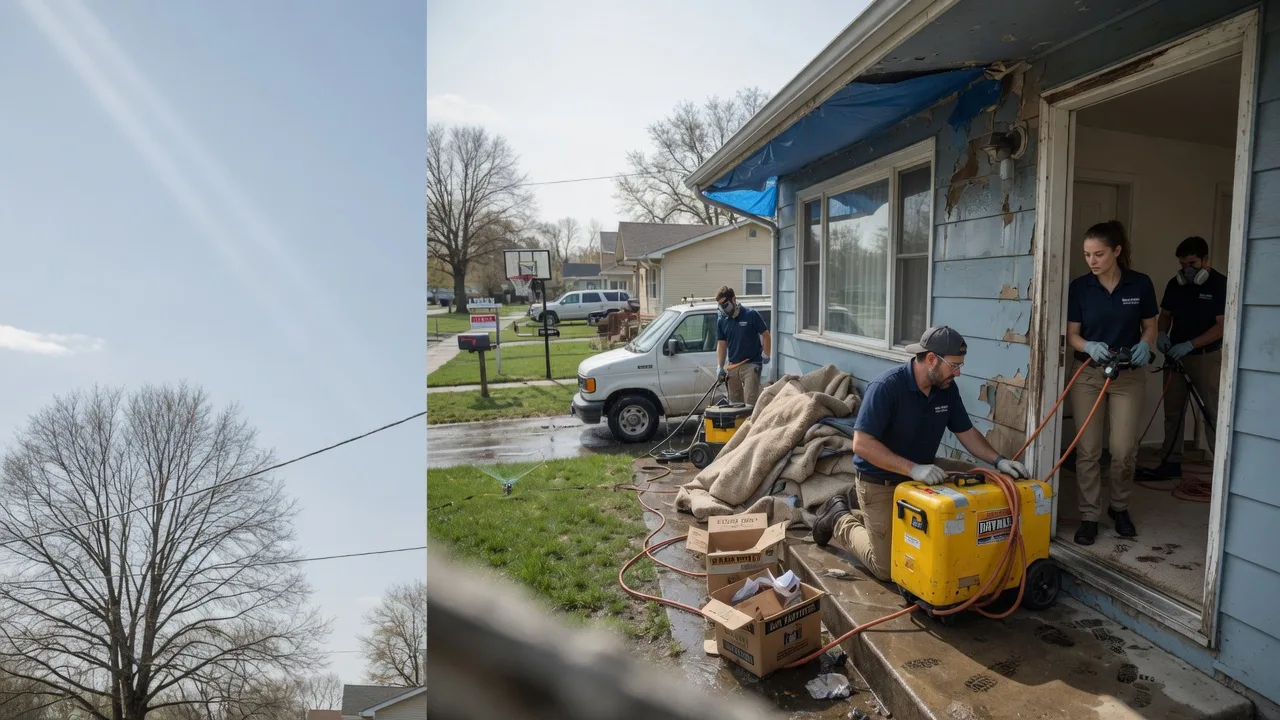 Basement Flood Cleanup in Danforth, IL near me